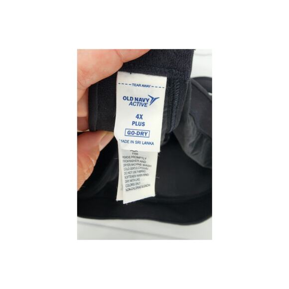 New NWT Old Navy Active Go Dry 4X Plus Size Black Sports Bra - Picture 6 of 7